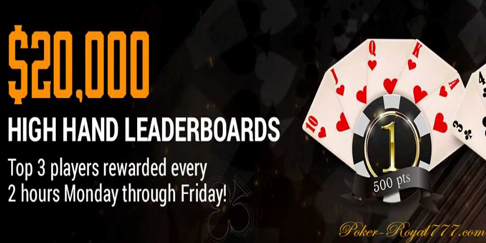 Tigergaming Poker High Hand Leaderboards
