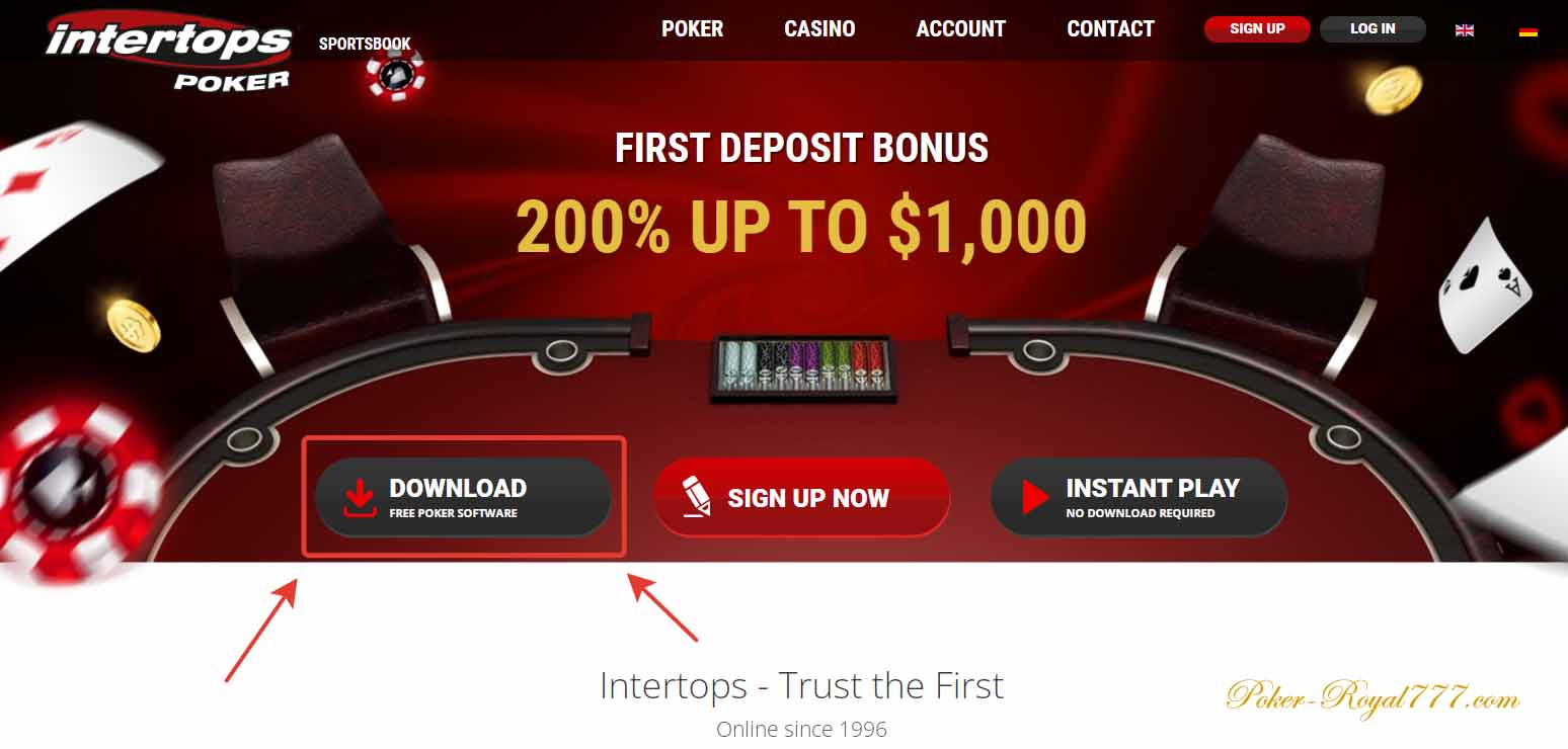Intertops Poker скачать