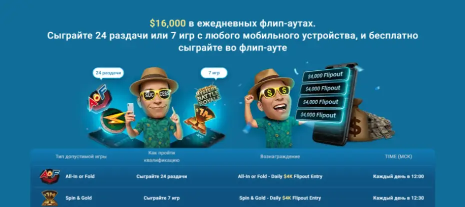 500K июльский Swipefest Покерок: подробнее о флипаутах